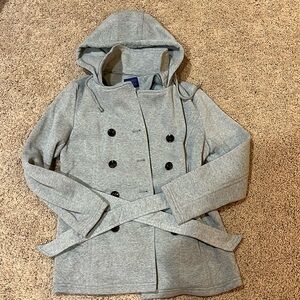 Light Grey Pea Coat (Size S)